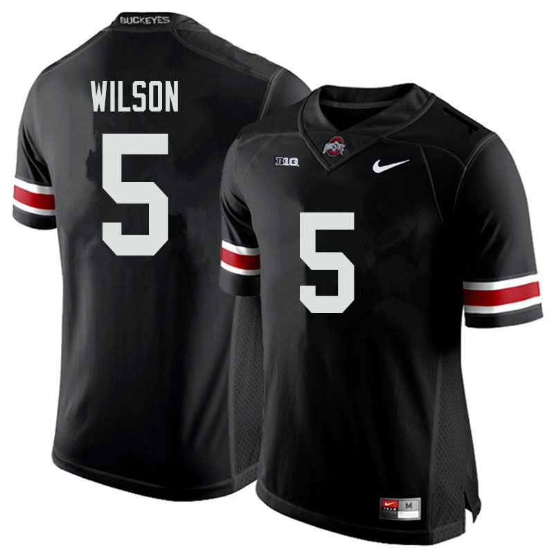 Men #5 Garrett Wilson Ohio State Buckeyes College Football Jerseys Sale-Black